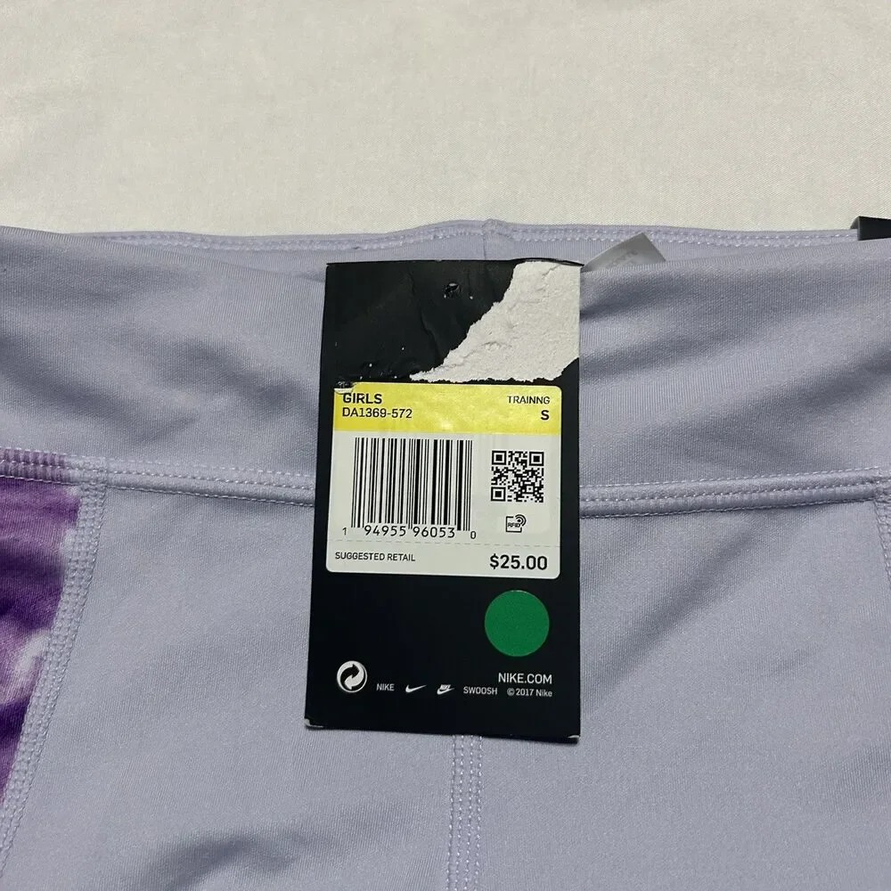 Nike Shorts Girls Small Purple Gym Activewear New